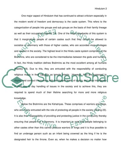 The Hindu Religious Tradition