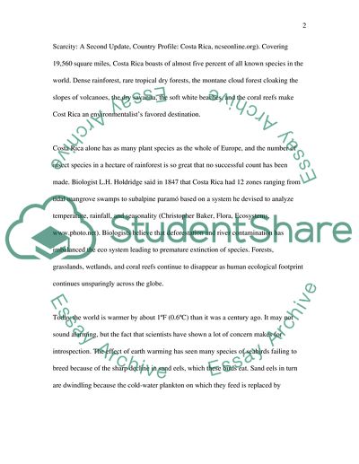 Environmental Problems Facing Costa Rica