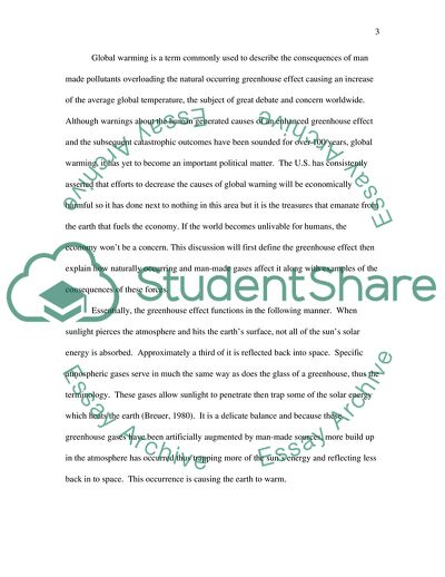 Air in Danger and Ecological Perspectives of the Atmosphere