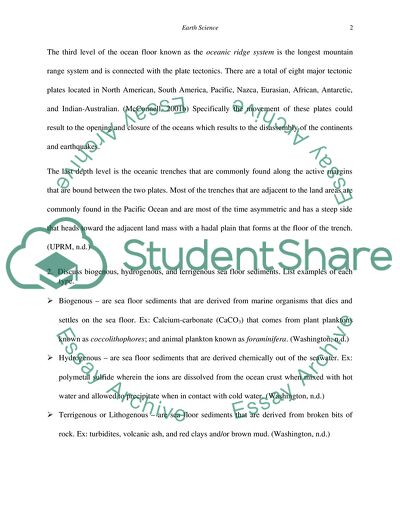 Earth Science: The Ocean and Atmosphere