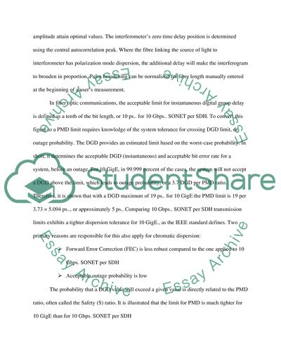 Optical Fiber Testing