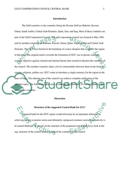 Gulf Cooperation Council Central Bank