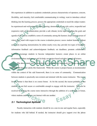 Distance learning essay