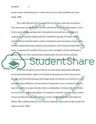 Reforming the Organization of Courts