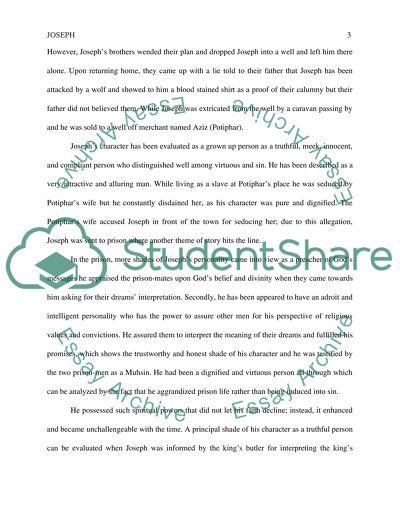 The Theme of Joseph from the Quran