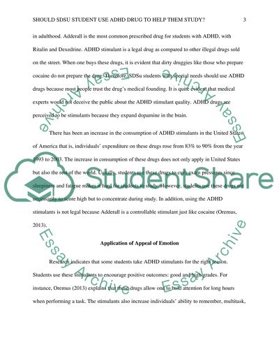 Should SDSu student use ADHD drug to help them study
