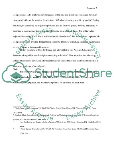 Aaron Schoenberg and his Work