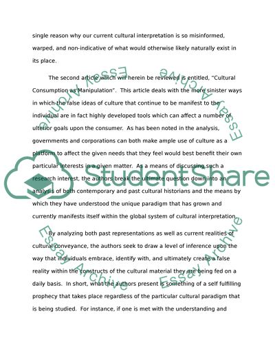 Summary of two articles