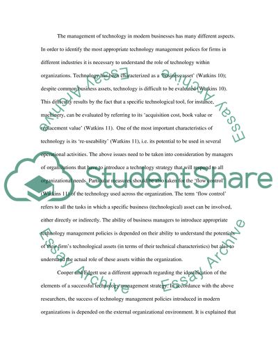 Technology Strategy: Tesco Plc versus Waitrose