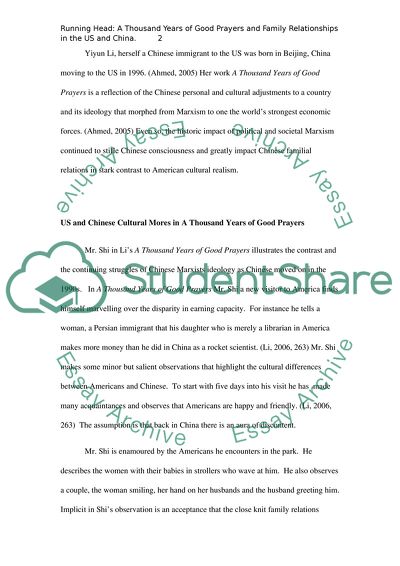 A Thousand Years of Good Prayers and Family Relationships in the US and China