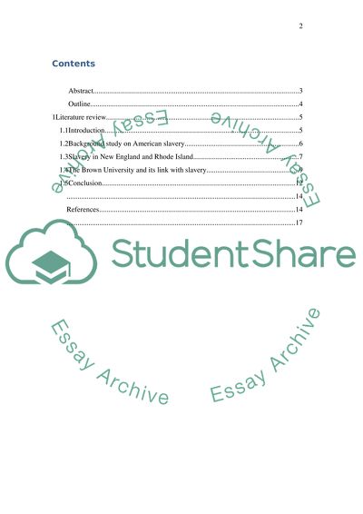 Brown University and its Ties to Slavery