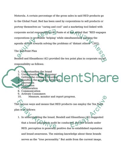 Corporate social responsiblity