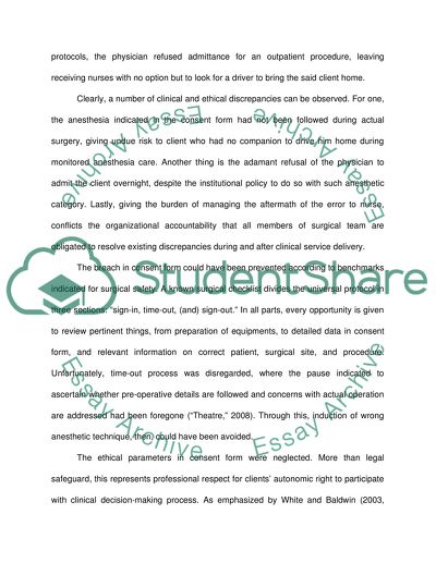 ETHICAL ISSUES PAPER