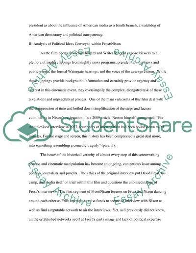 The Film Version of Frost-Nixon