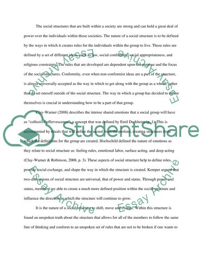 The Coercive Power of Social Structures over Individuals