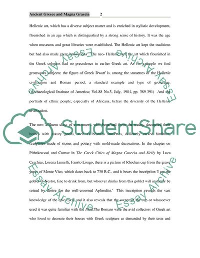 Ancient Greece and Magna Graecia