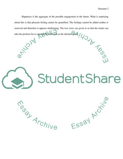 Summarize Sidgwick&apos;s Hedonism and the Ultimate Good