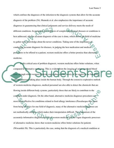 Comparison of Western Medicine and Alternative Medicine