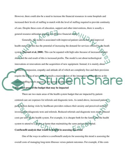 Implementation of Patient-Centered Concepts