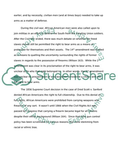 Gun control Research Paper