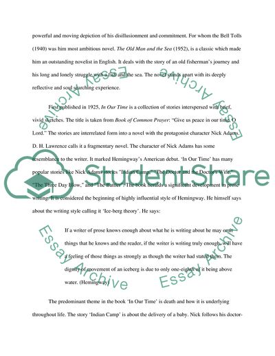 Ernest Hemingway Was One of the Most Influential Fiction Writers