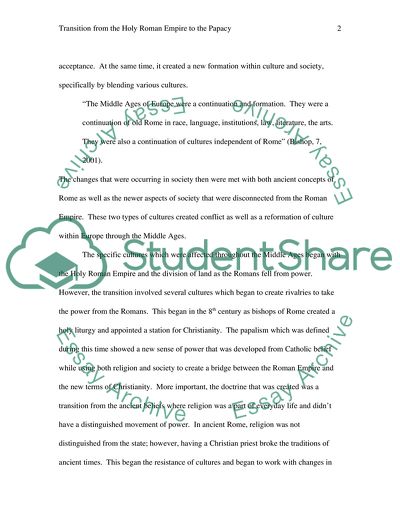 Defining the Changes in the Middle Ages