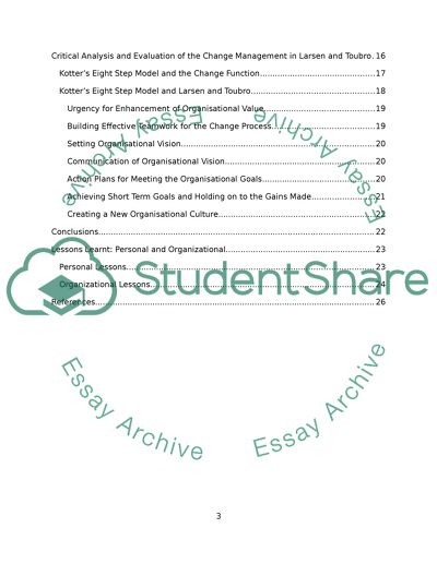 Organizational Transformation of the World