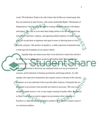 Subtle Expressions of Patriotism