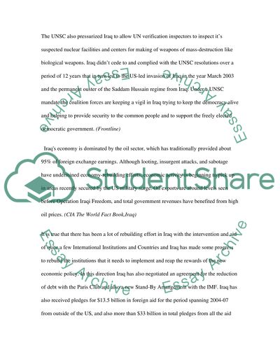 What are the Impediments to Restoring Peace in Post-Saddam Iraq