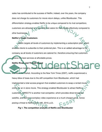 Competitive Strategy for Netflix and Direct TV