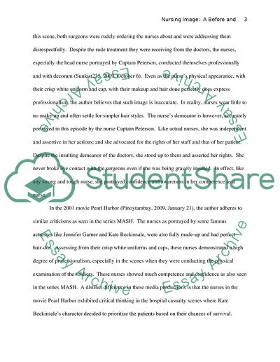 Nursing Image: A Before and After Comparison