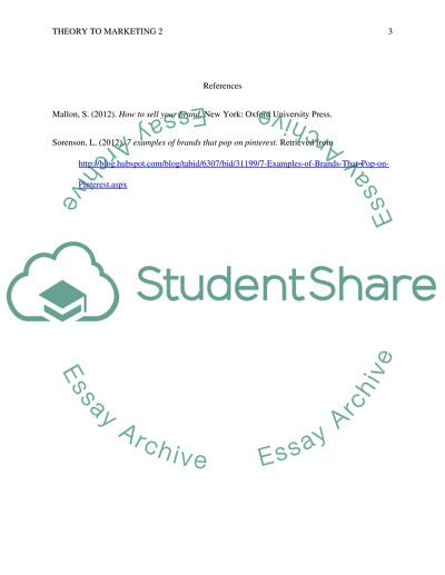 Theory to Marketing 2