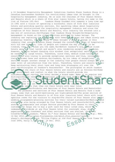 Hospitality Management Industries