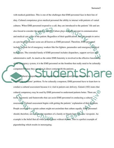 The Importance of Cultural Awareness and Tolerance in EMS