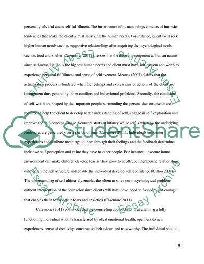 Person-Centred Theory in Counseling