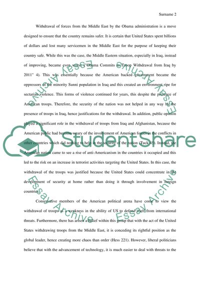 Foreign Policy and the Middle East