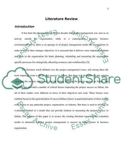 Failure Factors in Business Organizations