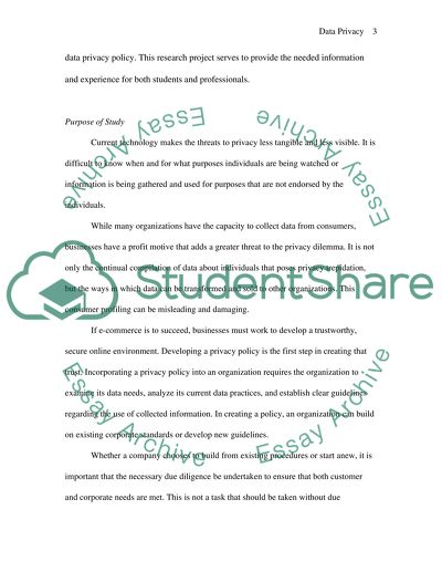 Data Privacy in Online Businesses