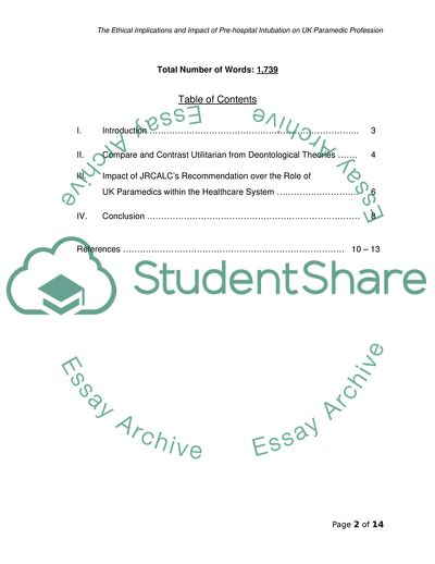 The Ethical Implications and Impact of Pre-hospital Intubation on Paramedic Profession