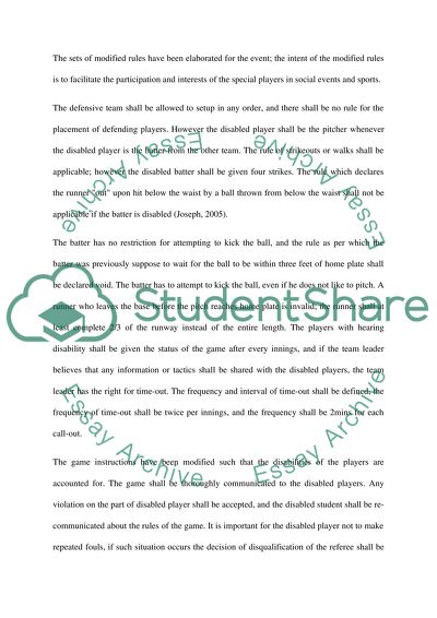 Modified Rules for Kick-ball Game