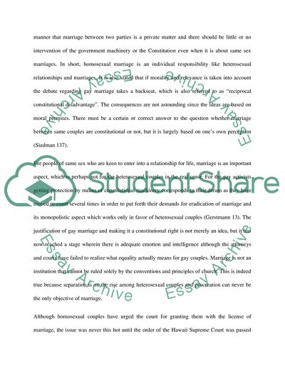 Same-Sex Marriage and the Constitution