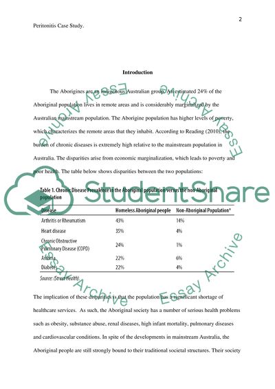 Chronic Diseases of Aborigines of Australia