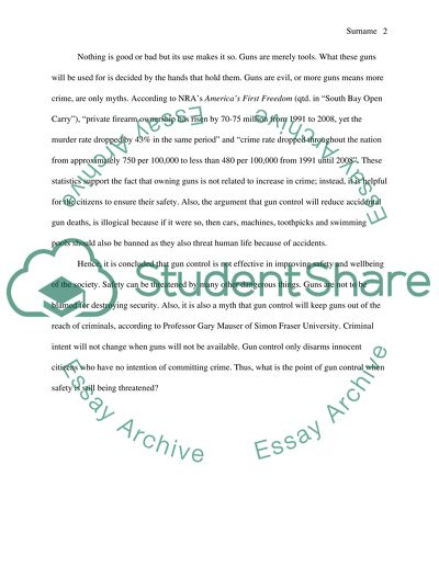 Does Gun Control Improve Safety