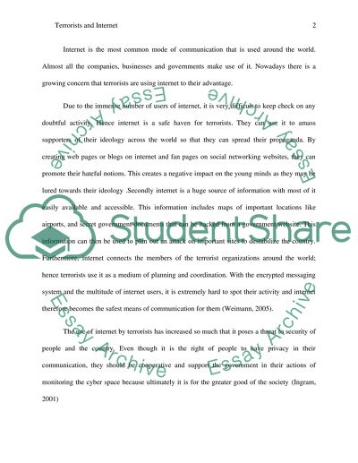 How Modern Terrrorism Uses the Internet