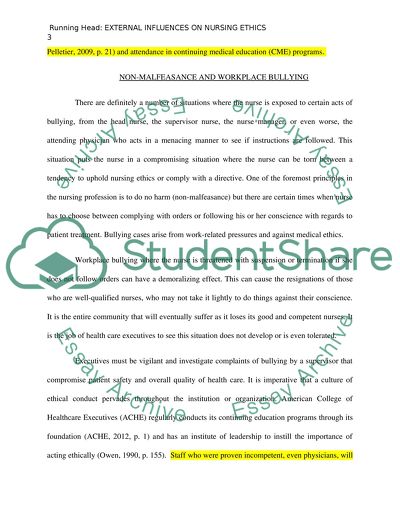 External Influences on Nursing Ethics
