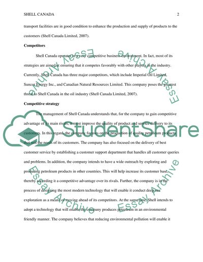 Creating a Database - Shell Canada