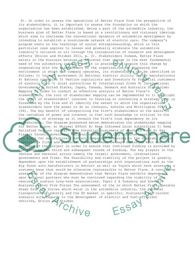 Mission, Vision and Stakeholders