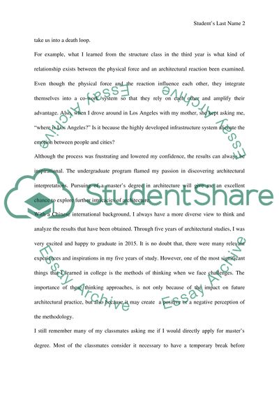 Statement of purpose in Architecture