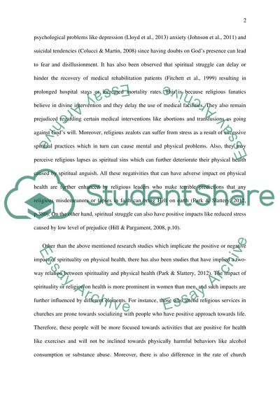 The Significance of Physical Health