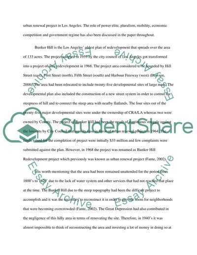 An Urban Renewal Project